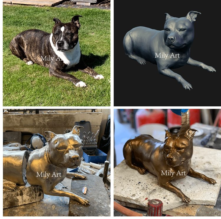 3.1. custom dog statues-Mily Statue