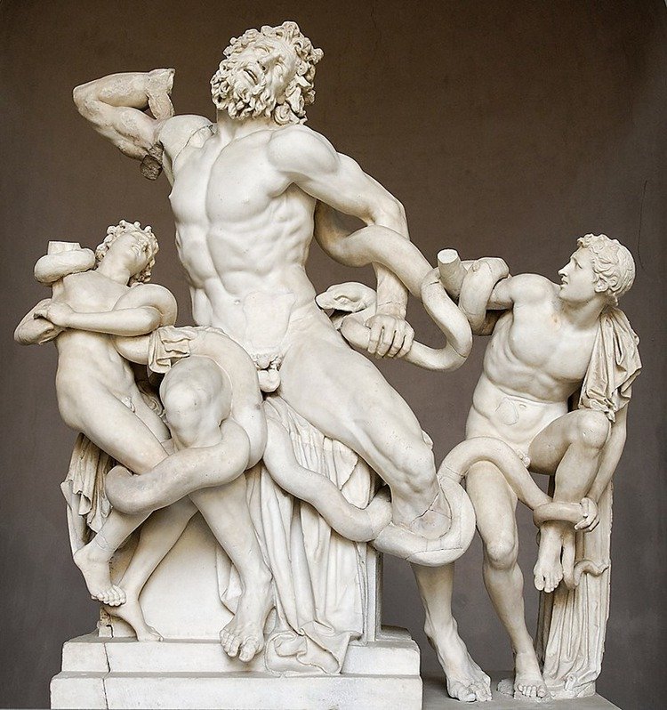 laocoon and his sons mily statue