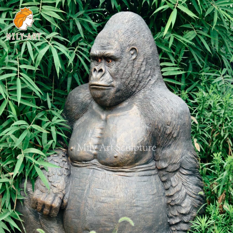 Casting Bronze Gorilla Statue