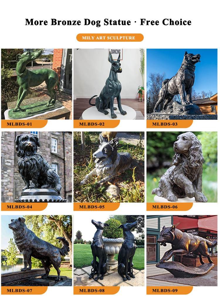 life size bronze dog statues for sale-Mily Statue