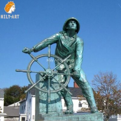 1.outdoor sea captain statue-Mily Statue