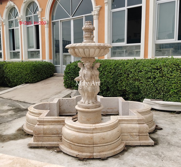 3.2. Travertine fountain-Mily Statue