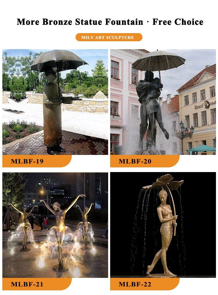 bronze fountains for sale-Mily Statue