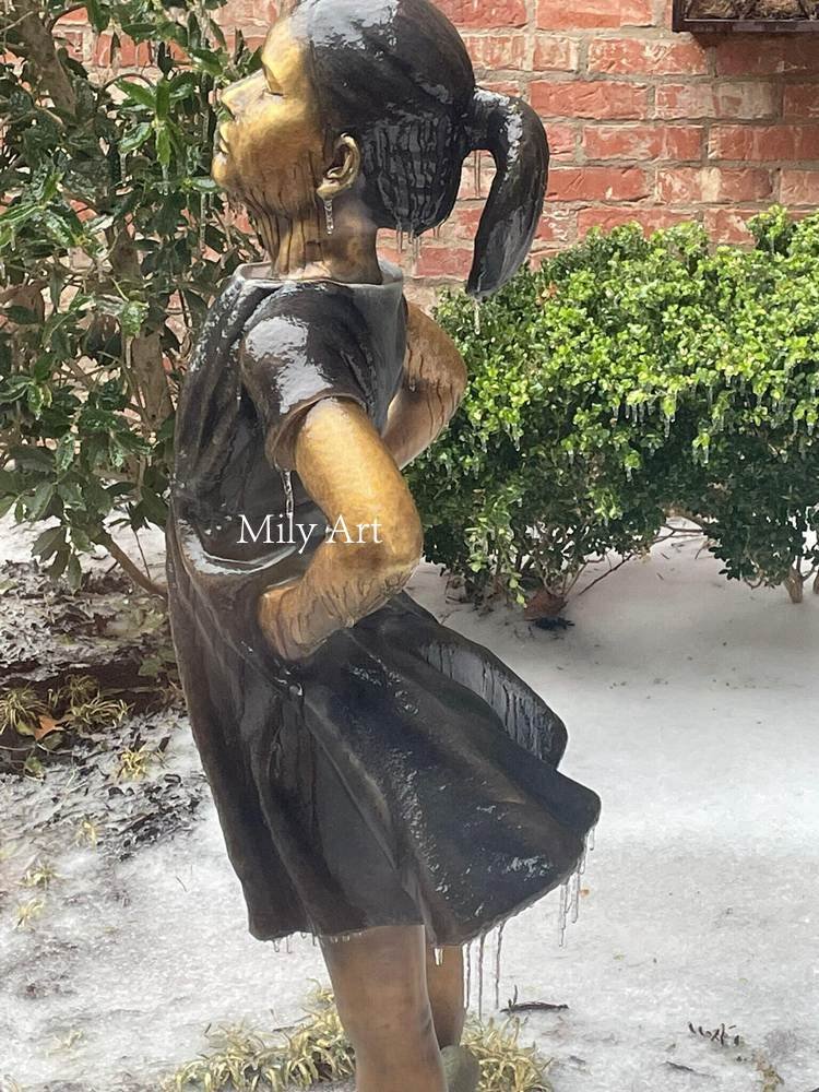 feedback of fearless girl statue from Mily 's customer