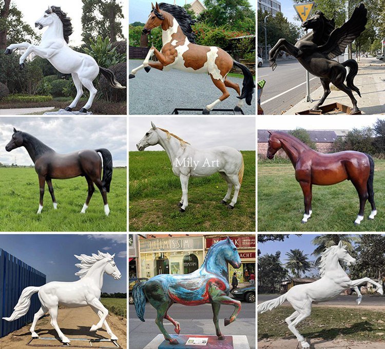 fiberglass horse statue for sale-Mily Statue