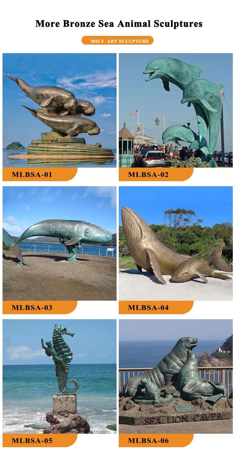 sea animal sculptures-Mily Statue