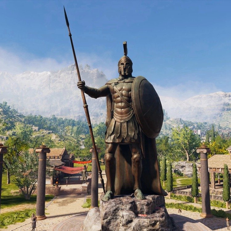 2. spartan warrior sculpture mily statue