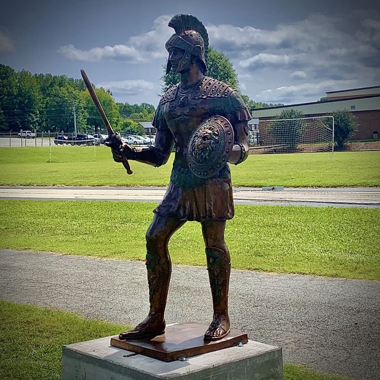 4. spartan warrior sculpture mily statue
