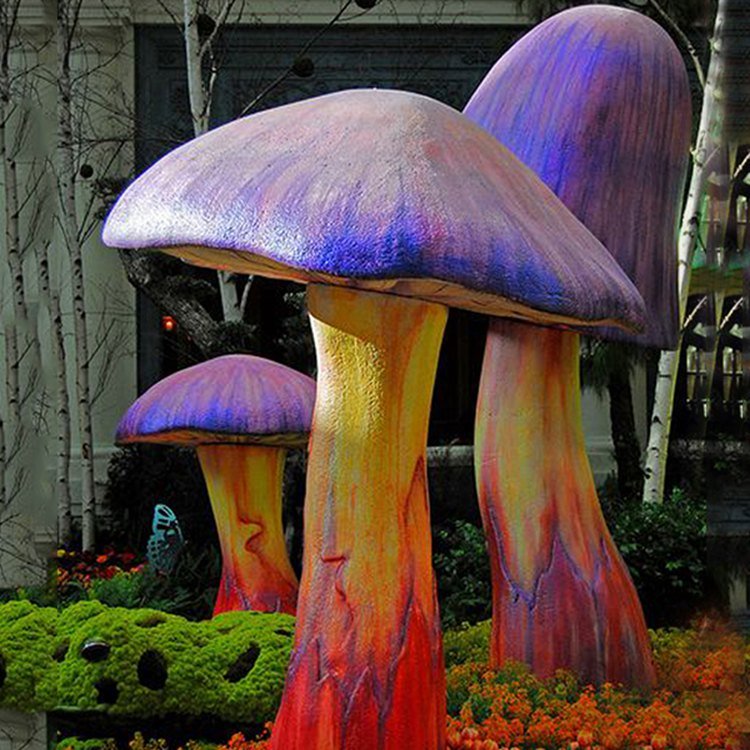 fiberglass mushroom sculptures mily statue