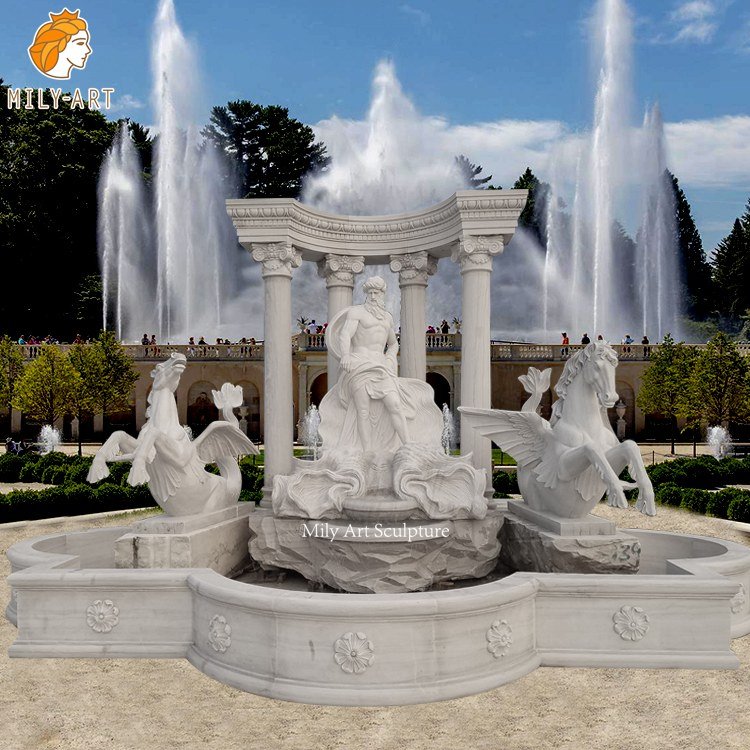 1. marble outdoor fountains