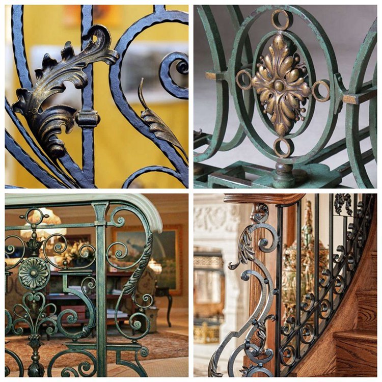 exquisite craftsmanship for the wrought iron stair railings-Mily Statue