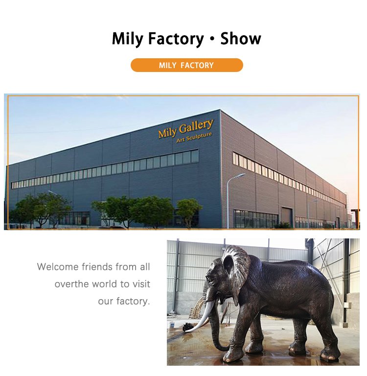factory direct sales for the elephant outdoor fountain-Mily Statue