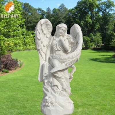 1. beautiful angel statue-Mily Statue