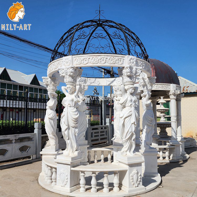 1. marble gazebo for sale-Mily Statue