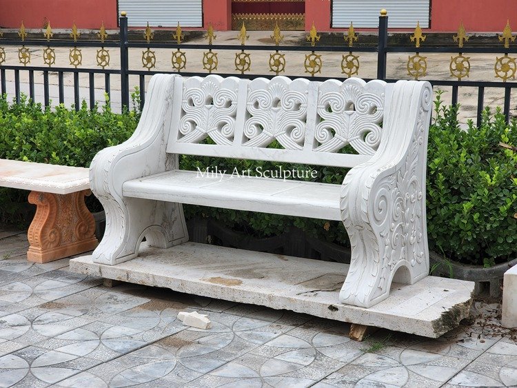 10. custom marble bench