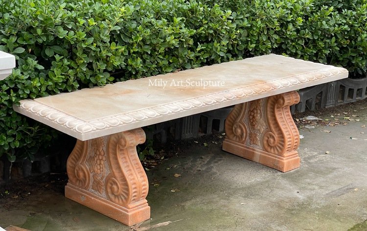 Outdoor discount marble bench