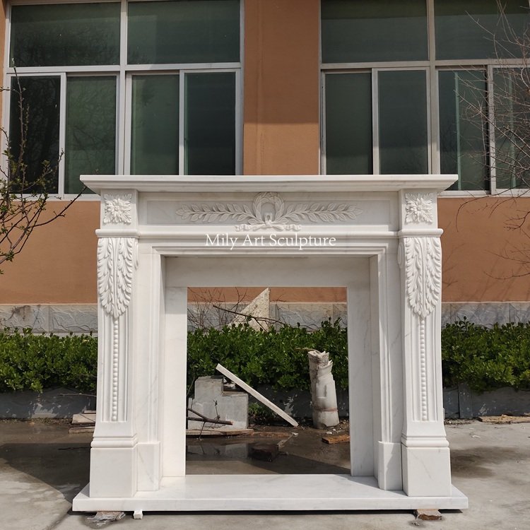 5. marble fireplace mantel