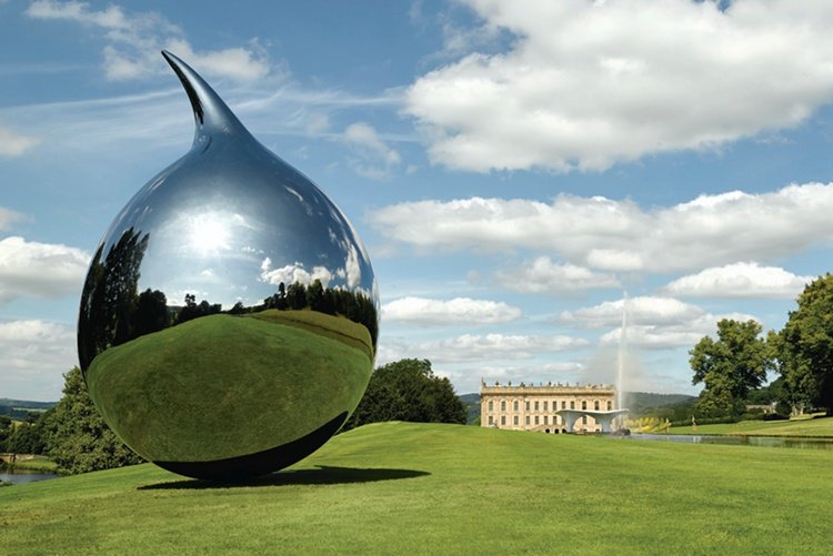 2. stainless steel sculptures