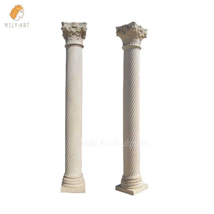 classic white marble columns with corinthian capitals mlms 226