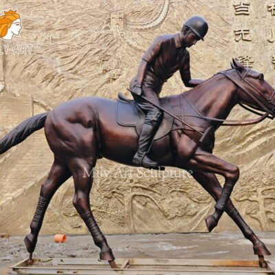 custom bronze horse racing statues mlbs 175