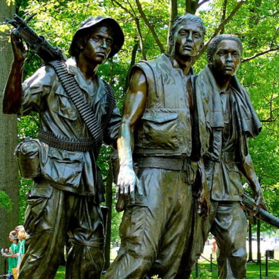 bronze vietnam war memorial statue art for sale mlbs 179
