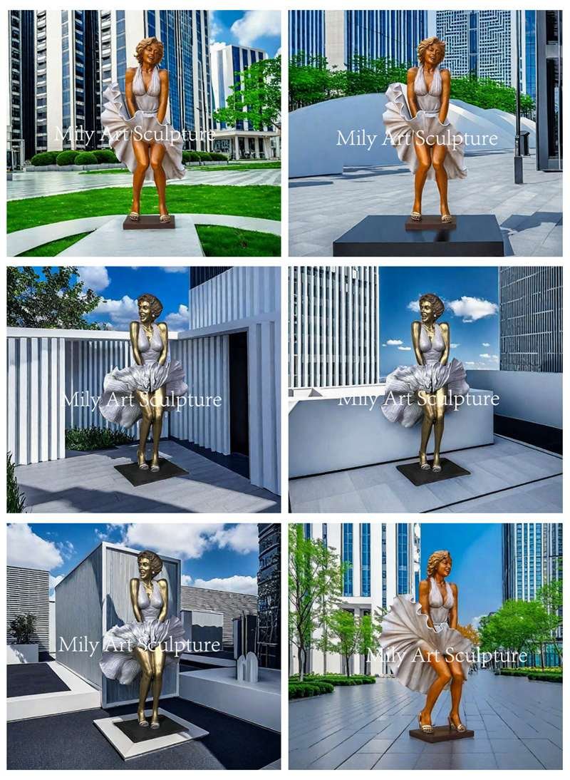 Life Size Outdoor Bronze Marilyn Monroe Statue for Sale
