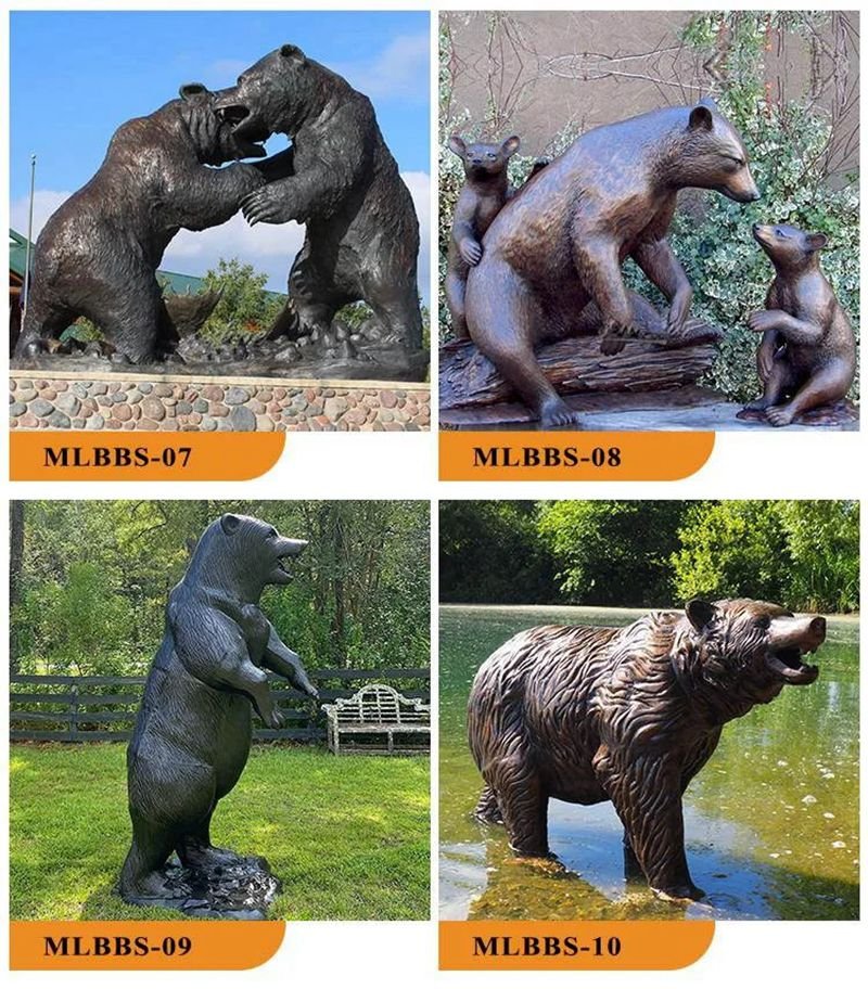 more bronze bear statues (2)