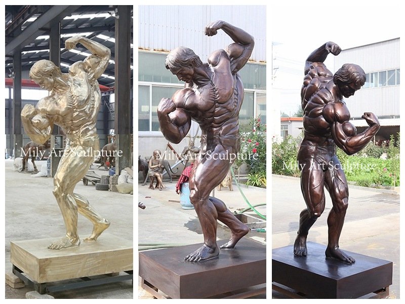 Bronze Bodybuilder Arnold Schwarzenegger Sculpture Casting Process