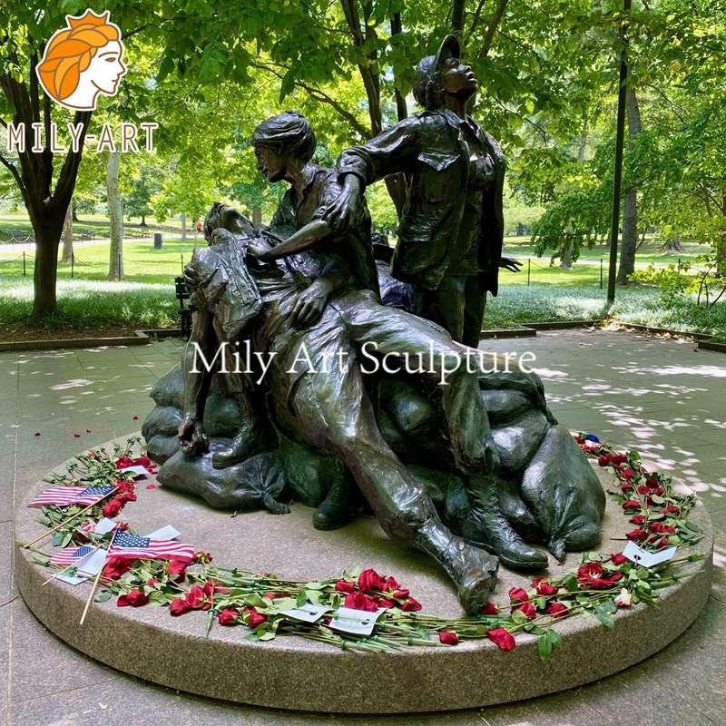Bronze Military Vietnam Women’s Memorial Statues for Sale (1)
