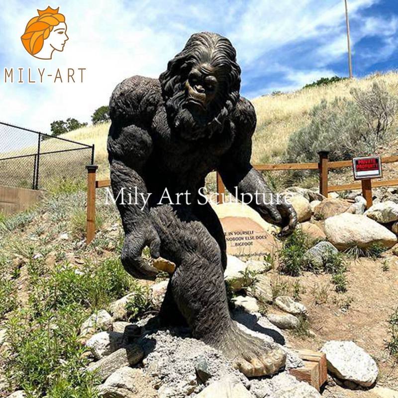 Large Bronze Sasquatch Bigfoot Statues - Milystatue