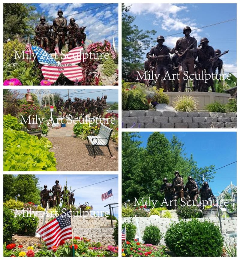 Veterans Memorial Garden Sculpture Background