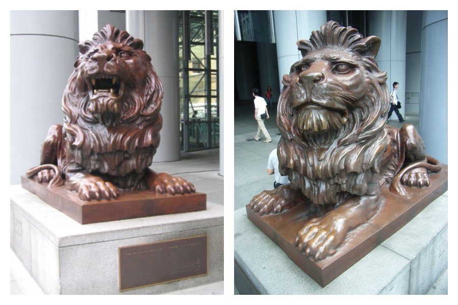 hsbc lion statues