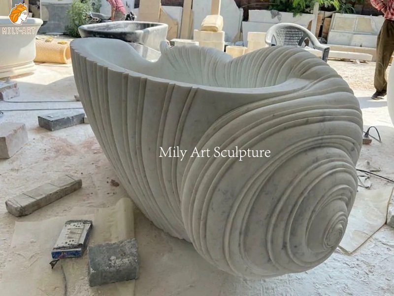 Mily-Factory-Seashell-Bathtub-Finished-Display