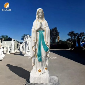 Beautiful Our Lady of Lourdes with Blue Girdle Garden Statue