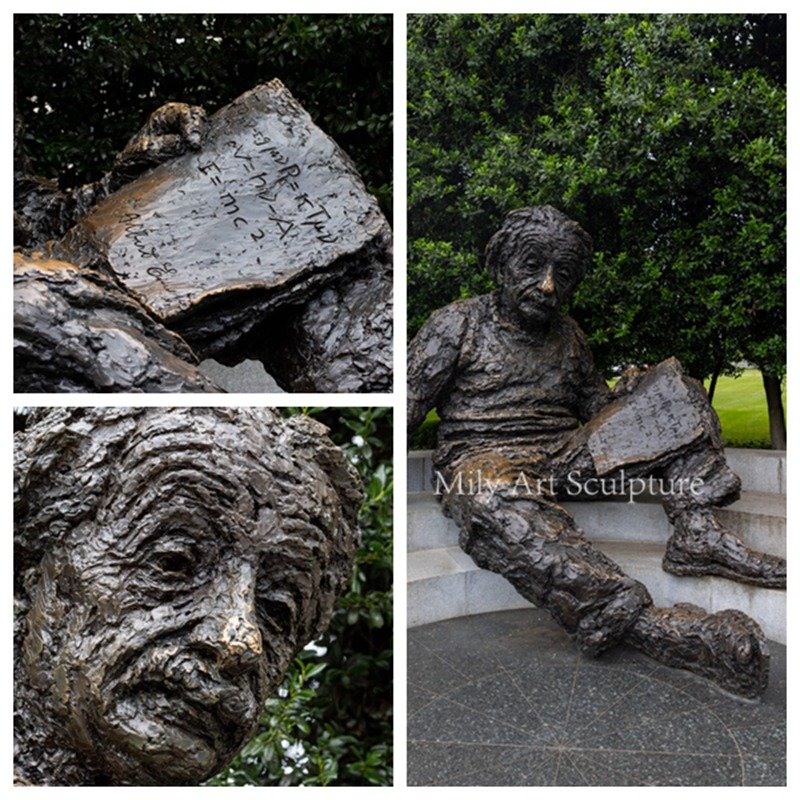 Bronze Albert Einstein Memorial Statue Details