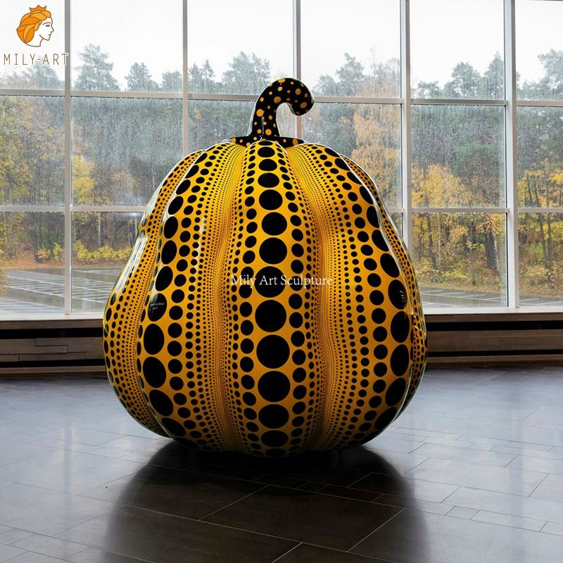 custom metal giant pumpkin sculpture mlss 133