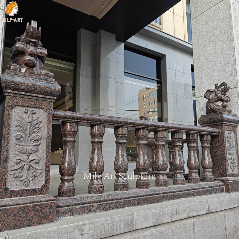 Dark Brown Marble Banister