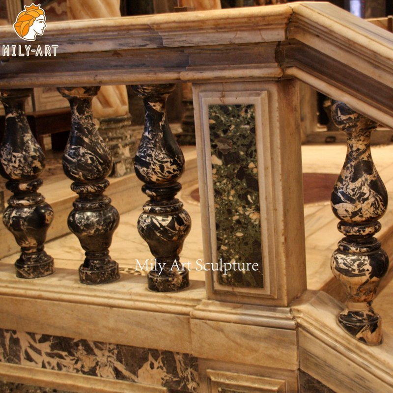 Elegant Marble Railing for Stairs