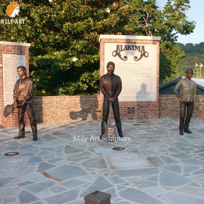 Bronze Statues of Country Group Alabama Band