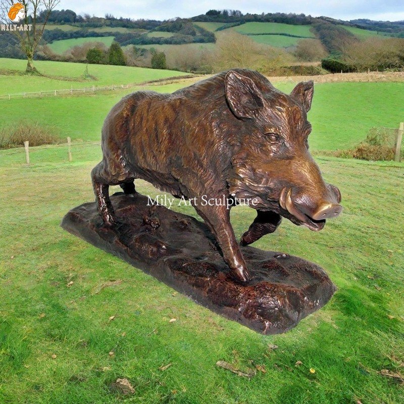 Life Size Bronze Sangliers Statue