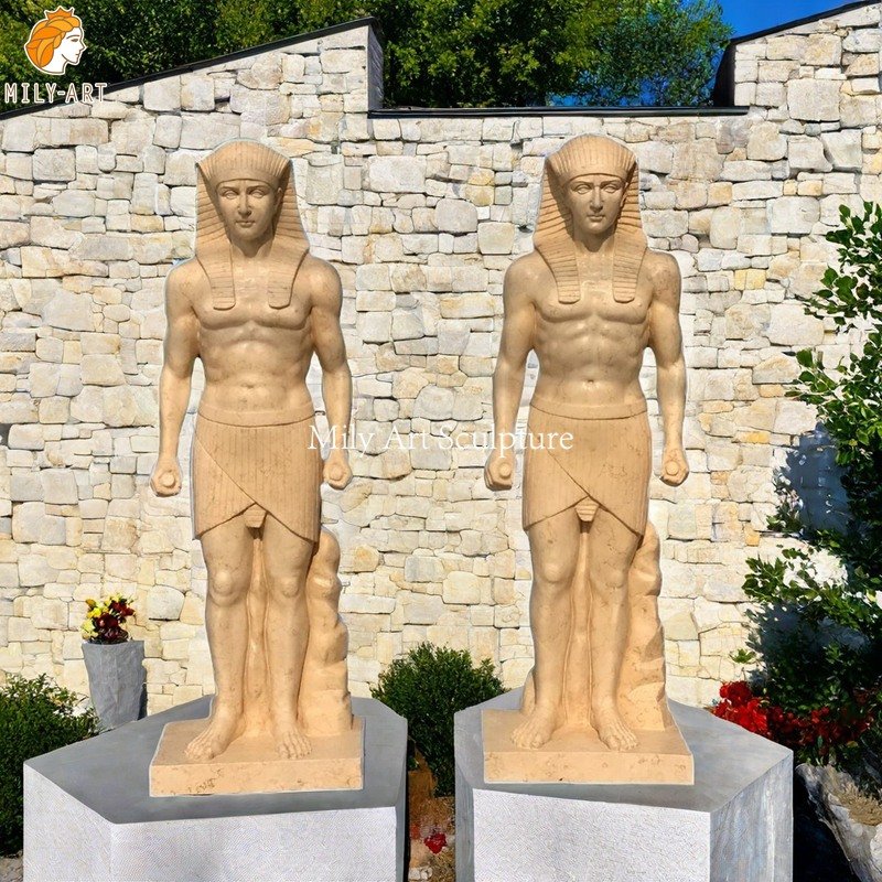 Life Size Marble Egyptian Sculpture for Garden