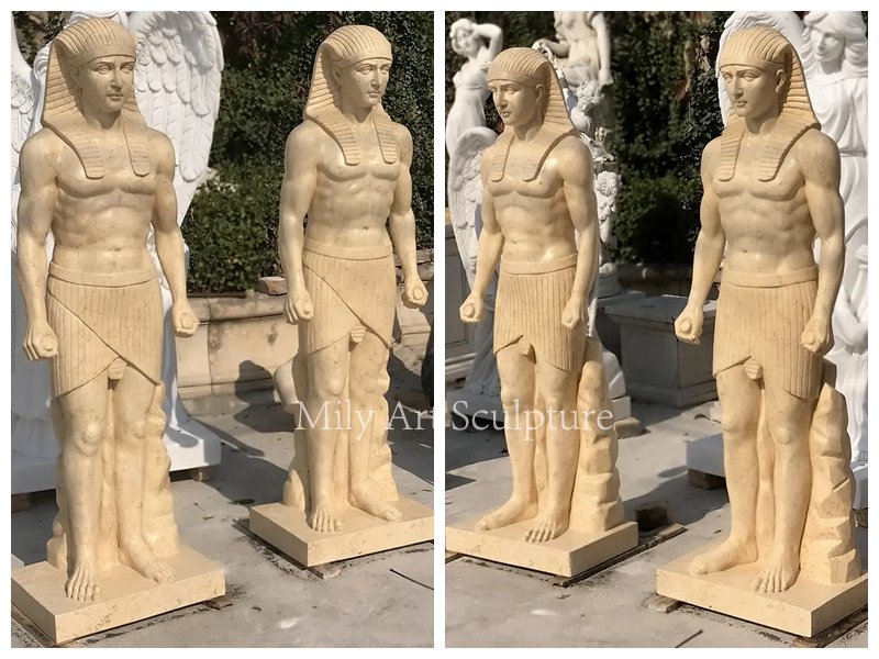 Mily Factory Life Size Marble Egyptian Sculpture Display