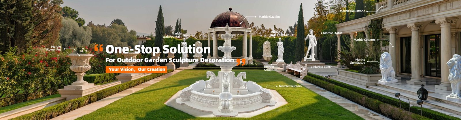 one stop solution for garden sculpture decor