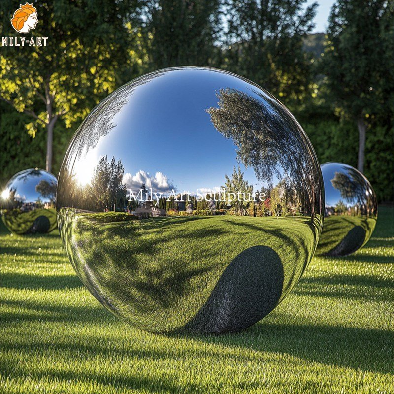 Stainless Steel Chrome Sphere Sculpture