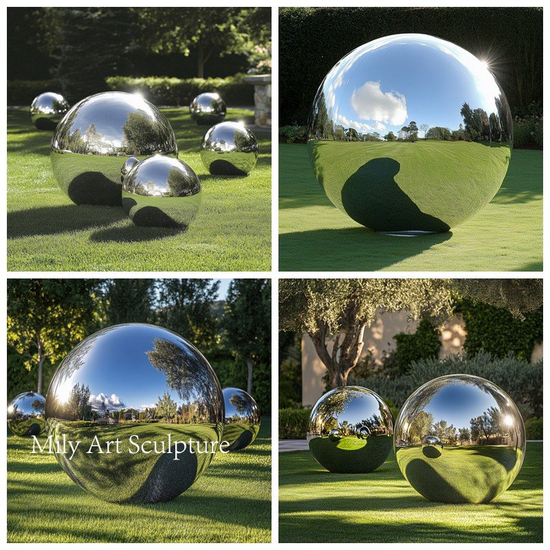 Stainless Steel Sphere Sculpture Application Scenes