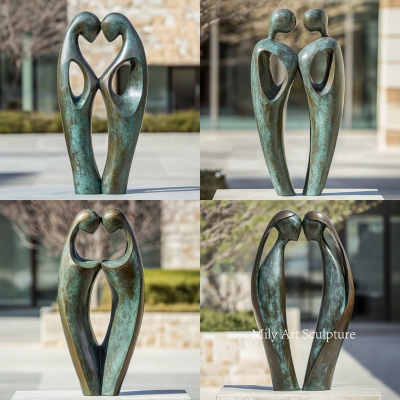 Abstract Bronze Lovers Details