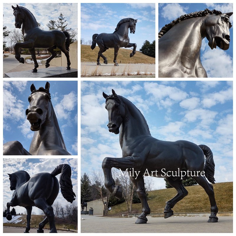 Bronze “The American Horse” Leonardo’s Horse Statue Replica Details