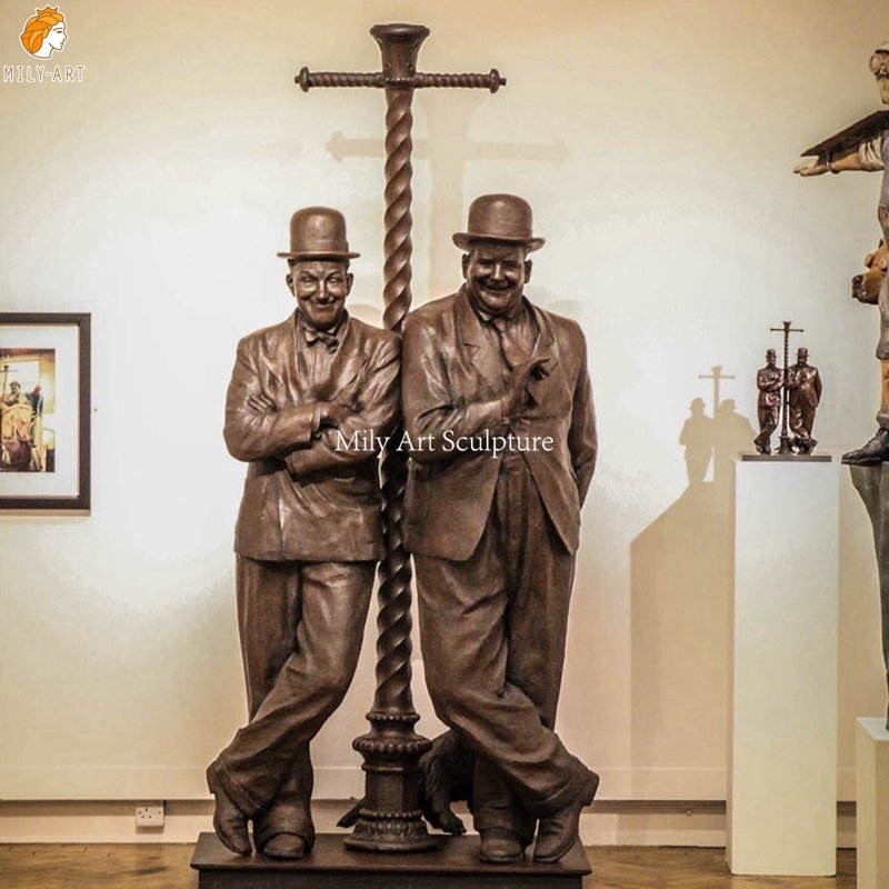 Life Size Bronze Laurel and Hardy Statues