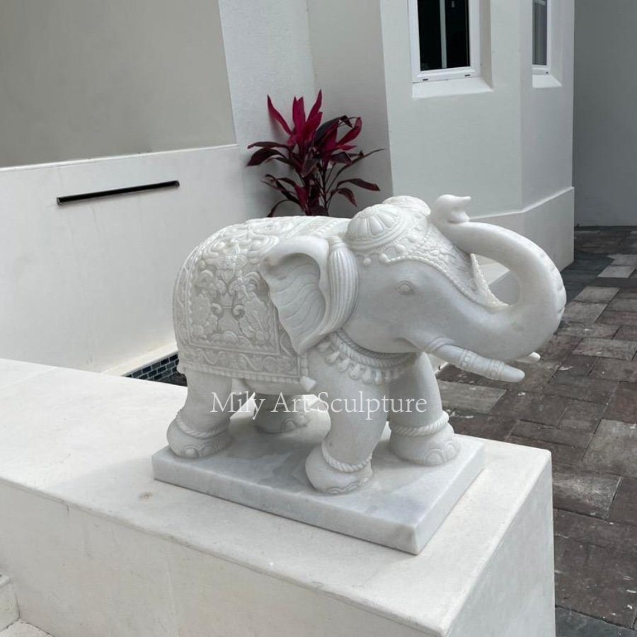 marble elephant statue