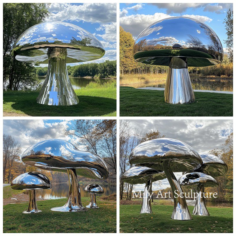 metal mushroom sculpture application scenes